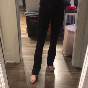 Black splits 59 flare tights with mesh detail